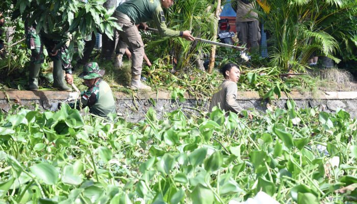 Normalisasi Sungai Oleh Pemkab Sidoarjo Bersama Kodim 0816