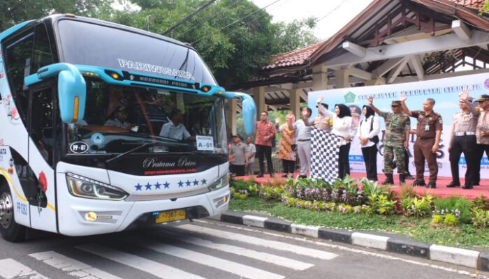 28 Bus Mudik Gratis di Resmikan Wabup Mimik Idayana