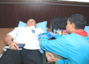 Kalapas Sidoarjo dan Jajaran Ikuti Giat Baksos Donor Darah