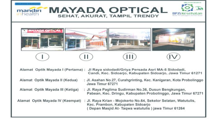 MAYADA OPTICAL Sehat Akurat Tampil Trendy