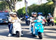 Bupati Sidoarjo Ikut Meriahkan Scooter Riding di Lanudal Juanda