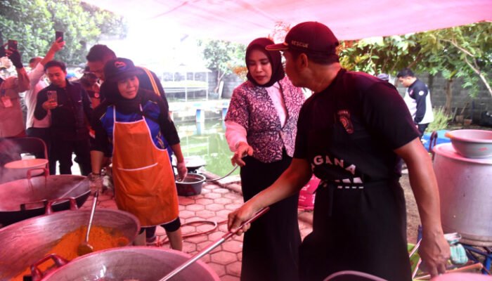 Dapur Umum Warga Desa Ngaban Dapat Suport Pemkab Sidoarjo