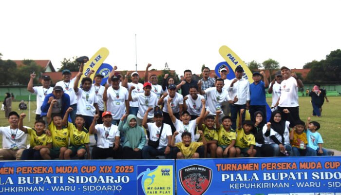 Turnamen Perseka Muda Cup ke XIX Ditutup Bupati Sidoarjo
