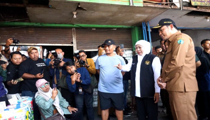 Gubernur Jatim Tinjau Beras SPHP di Pasar Larangan Sidoarjo
