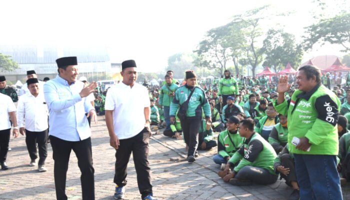 Ojol Sidoarjo Diajak Jaga Keamanan Oleh Bupati Subandi