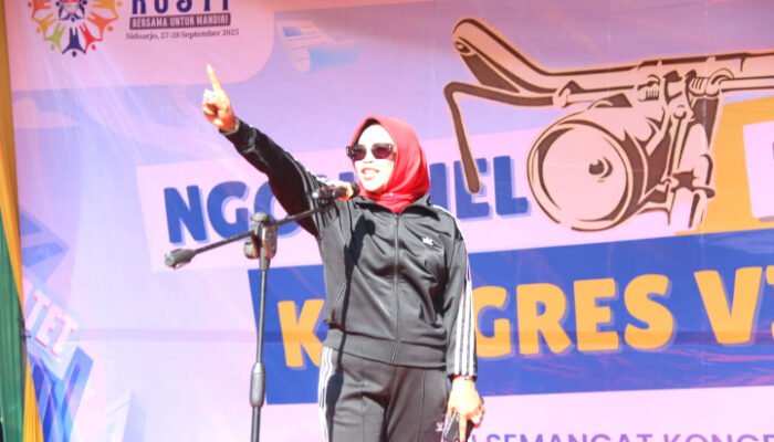Wabup Sidoarjo Tandai Kongres VI Kosti dengan Ngonthel Bareng
