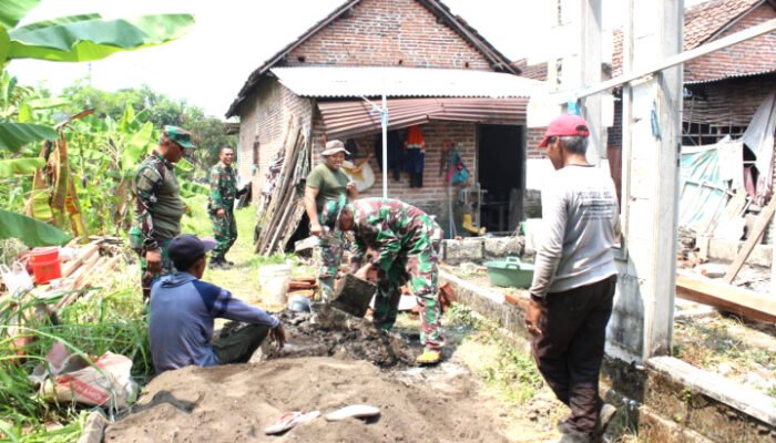 Wujudkan Hunian Layak Kodim Sidoarjo Bangun Rumah Warga
