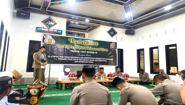 Personel Polres Mamasa Gelar Peringatan Isra’ Mi’raj Tahun 1447 H