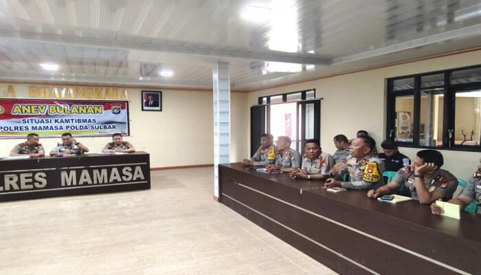 Situasi Kamtibmas, Polres Mamasa Gelar Anev Bulanan