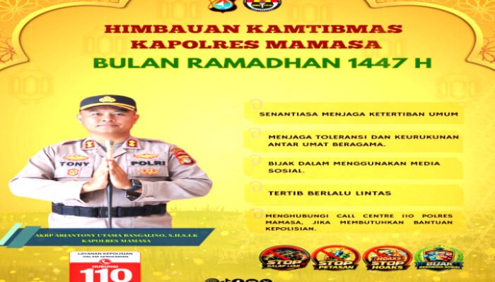 Himbauan Kamtibmas Polres MamasaBulan Ramadhan 1447 H