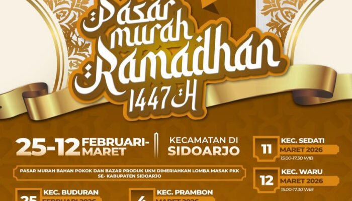 Pameran Bazar Murah di 10 Kecamatan Digelar Pemkab Sidoarjo