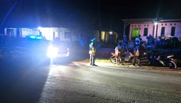 Patroli Blue Light Ditlantas Polda Sulbar Berikan Rasa Aman