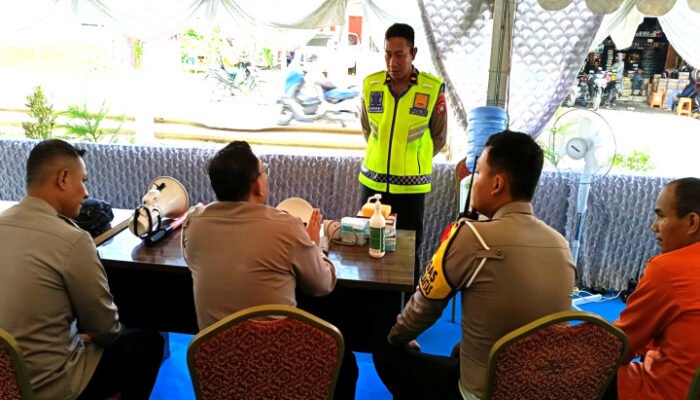 Siap Layani Masyarakat, Dirlantas Sulbar Cek Pos Pengamanan