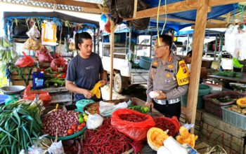 Pantau Stabiltas Harga, Dirlantas Blusukan ke Pasar Tradisional