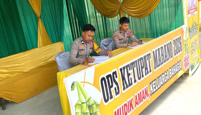 Polsek Mambi Laksanakan Pospam Operasi Ketupat Marano 2026