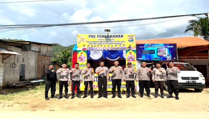 Situasi Aman dan Kondusif Polsek Aralle Laksanakan Jaga Pospam