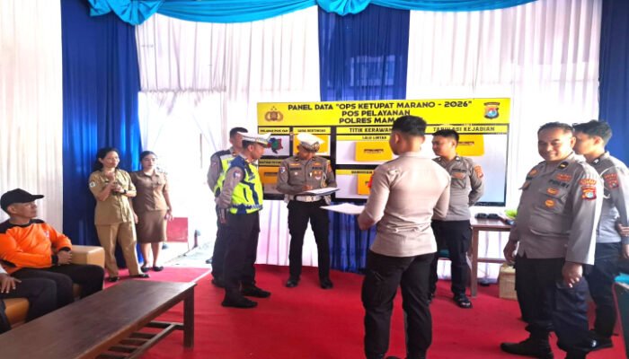Tim Penilai Polda Sulbar Melakukan Pengecekan Pos Pelayanan