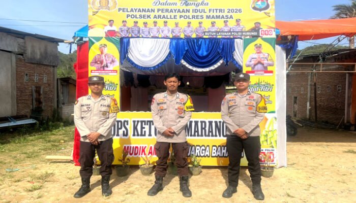 Personel Tetap Siaga Jaga Pospam Operasi Ketupat di Aralle