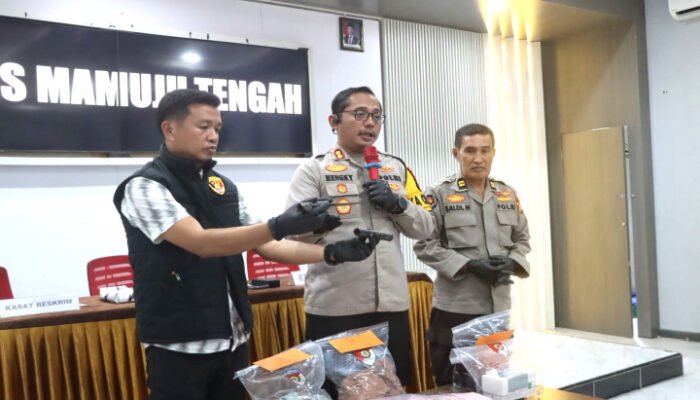 Kurir Yang Terancam, Polresta Mamuju Tengah Gelar Press Release