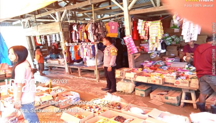 Polsek Pana Intensifkan Pengamanan Pasar Tadokalua