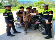 Ditlantas Polda Sulbar Beri Edukasi Tertib Berkendara Pada Pelajar
