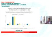 Tingginya Kepuasan Mudik Lebaran 2026, 85,3% Pemudik Puas