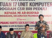 BRI Kanca Krian Salurkan Bantuan Komputer Kepada MI Ar-Rosyad