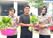 Panen Pekarangan Pangan Lestari, Ditlantas Sulbar Berbagi