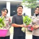Panen Pekarangan Pangan Lestari, Ditlantas Sulbar Berbagi