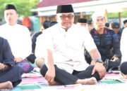 Melaksanakan Sholat Ied, Takbir Berkumandang di Polda Sulbar