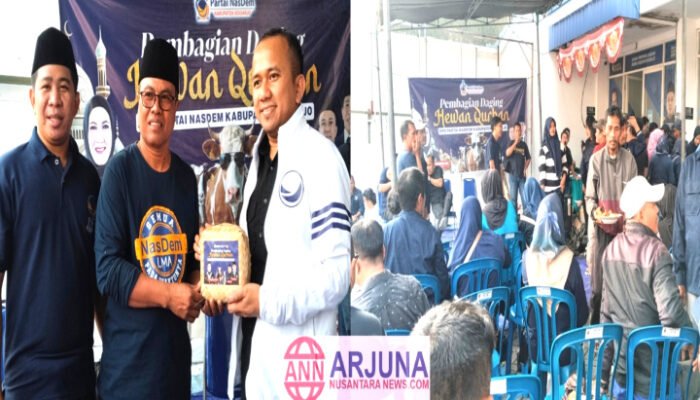 Dihari Ketiga DPD Partai Nasdem Sidoarjo Sembelih Hewan Qurban