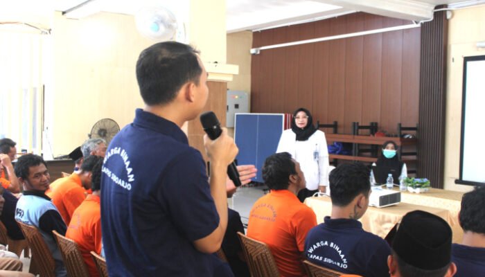 Cegah Penyakit Menular, Lapas Sidoarjo Gelar Sosialisasi