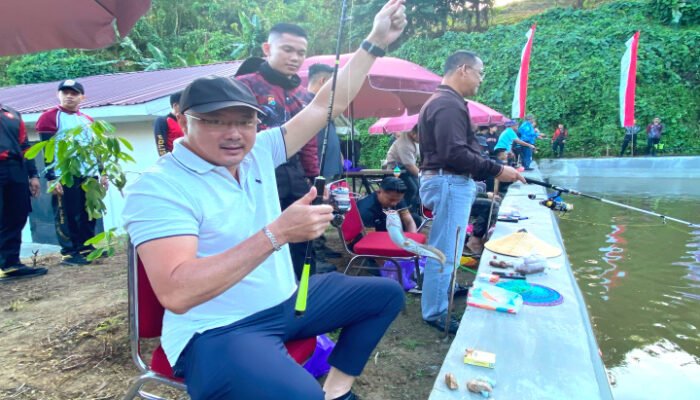Melatih Kesabaran Lomba Mancing Galatama di Gelar Polda Sulbar