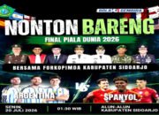 Final Piala Dunia, Pemkab Sidoarjo Gelar Nobar Berhadiah Umroh