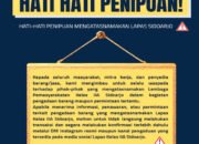 Waspada Penipuan, Lapas Sidoarjo Imbau Masyarakat Luas