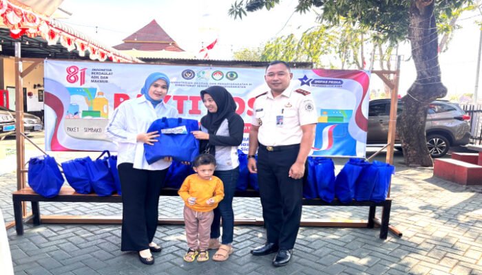 Sambut HUT RI ke-81, Lapas Sidoarjo Bagikan 45 Paket Sembako
