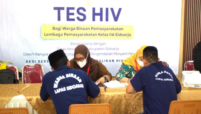 Dinkes Gelar Screening HIV dan Sifilis di Lapas Sidoarjo
