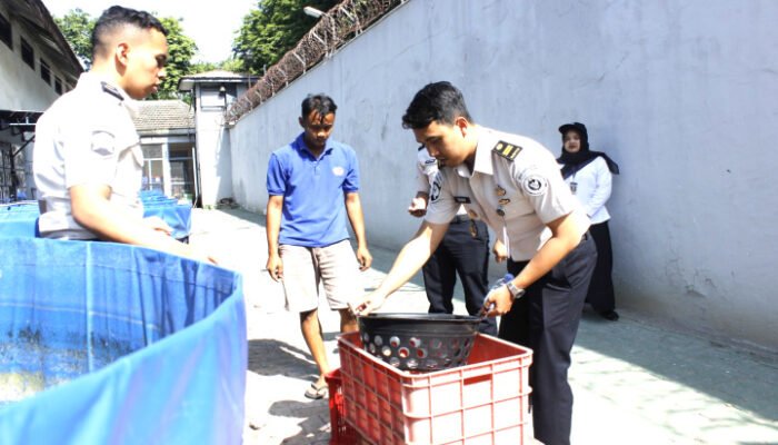 Hasil Budaya Lele, Lapas Sidoarjo Penuhi Kebutuhan Dapur WB