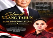 Ketum KJNI Berikan Do’a Untuk Harlah Presiden Prabowo Ke-75